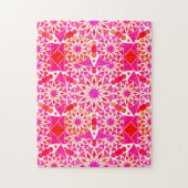 Mandala Pattern, Shades of Pink and Coral Legpuzzel (Verticaal)