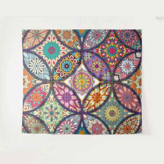 Mandala Pattern - Tapestry Wandkleed (Voorkant (horizontaal))