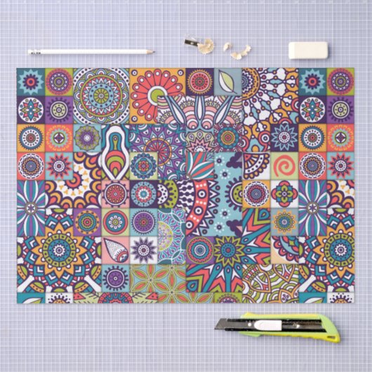 Mandala Pattern Tissuepapier (Craft)