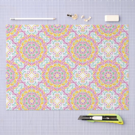 Mandala Pattern Tissuepapier (Craft)