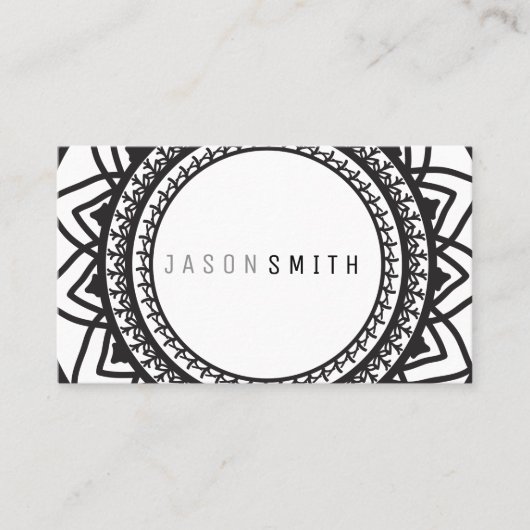 Mandala Pattern Visitekaartje (Voorkant)
