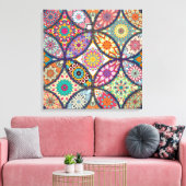 Mandala Pattern - Wrapped Canvas (Insitu (Woonkamer))