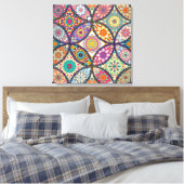 Mandala Pattern - Wrapped Canvas (Insitu (Slaapkamer))