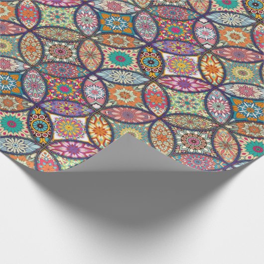 Mandala Pattern - Wrapping Paper Cadeaupapier (Hoek)