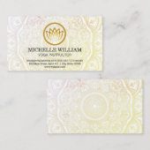 Mandala Pattern | Yoga Flower Logo Visitekaartje (Voorkant / Achterkant)