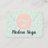 Mandala Pattern | Yoga Pose Logo Visitekaartje (Voorkant)