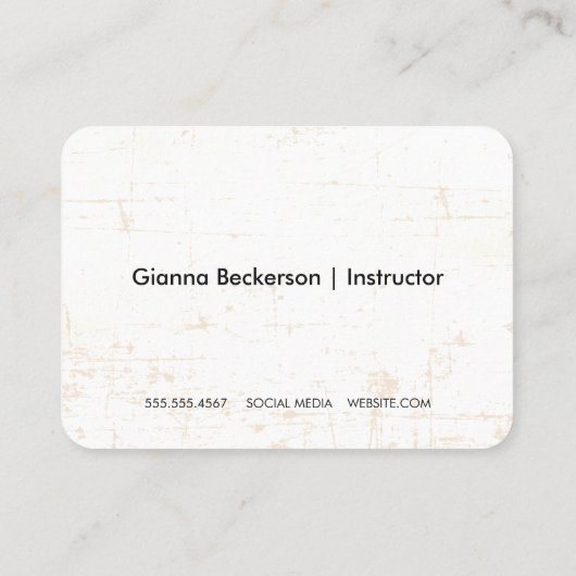 Mandala Pattern | Yoga Pose Logo Visitekaartje (Achterkant)