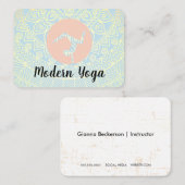 Mandala Pattern | Yoga Pose Logo Visitekaartje (Voorkant / Achterkant)