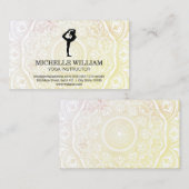 Mandala Pattern | Yoga Stretch pose Visitekaartje (Voorkant / Achterkant)