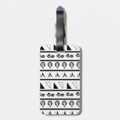 Mandala PatternDesign Bagagelabel (Achterkant verticaal)