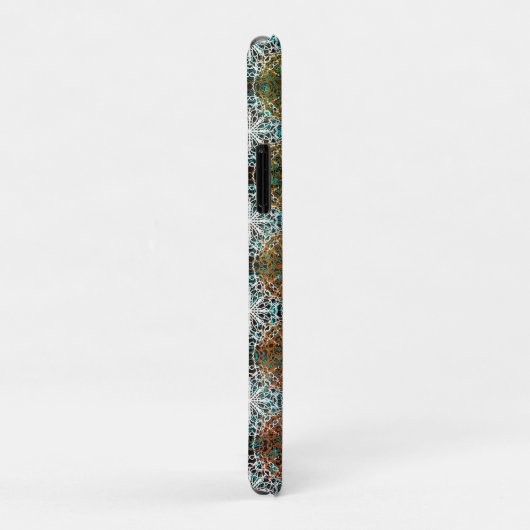 Mandala Peacock Boho Inspirations Monogram Case-Mate iPhone Case (Achterkant/rechts)