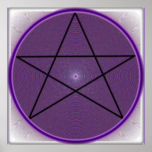 Mandala Pentagram Poster