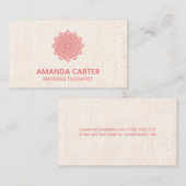 Mandala-pictogram | Achtergrond textiel Visitekaartje (Voorkant / Achterkant)