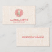 Mandala-pictogram | Textuur Yoga Pose Visitekaartje (Voorkant / Achterkant)