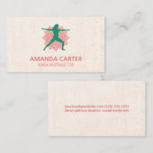 Mandala-pictogram | Warrior Yoga Pose Visitekaartje (Voorkant / Achterkant)