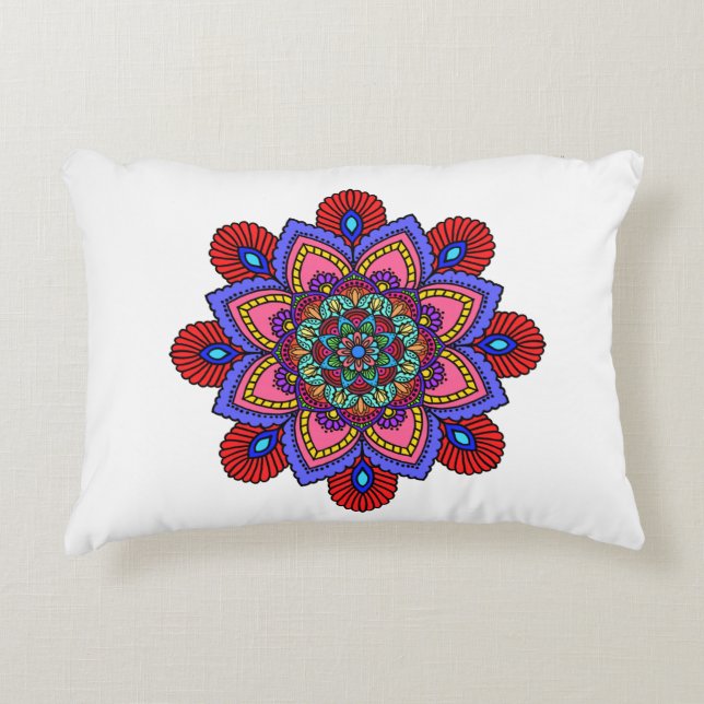  Mandala pillow Accent Kussen (Voorkant)