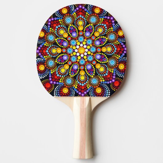 Mandala Ping Pong Bat Tafeltennisbatje (Voorkant)