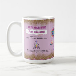Mandala Pink Chakra Yoga Magic Stress Relief  Koffiemok