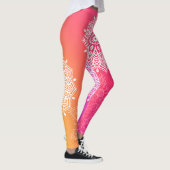 Mandala Pink en Yellow YOGA Leggings (Rechts)