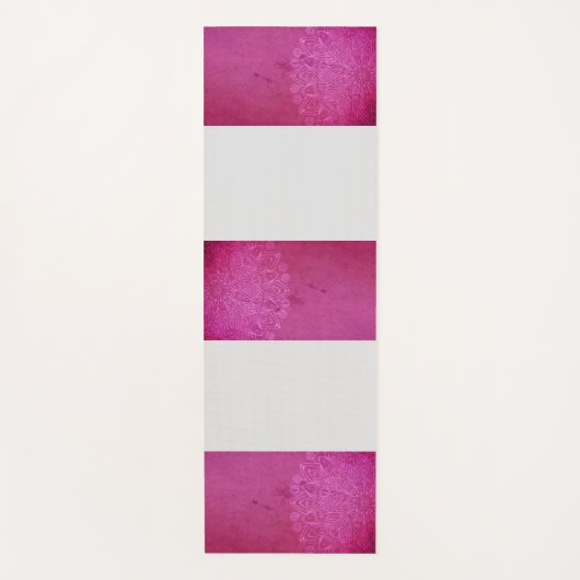 Mandala Pink Yoga Meditation Yogamat (Voorkant)
