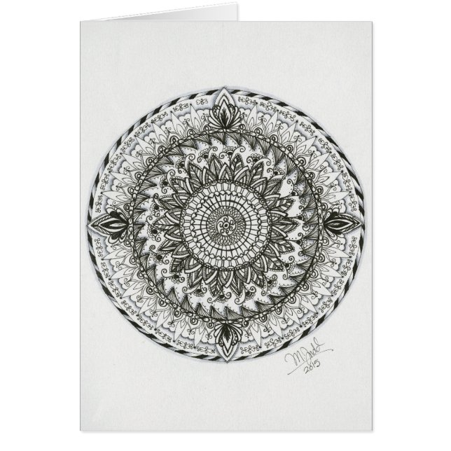 Mandala - Pisces Gemini Zendala - kaart (Voorkant)