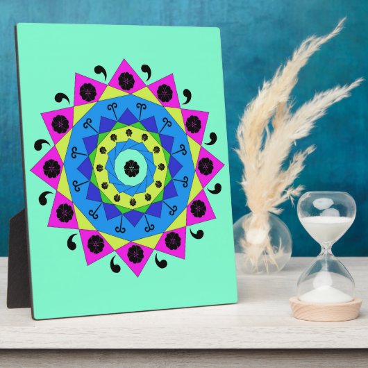 Mandala Plaquette Fotoplaat (Zijkant)
