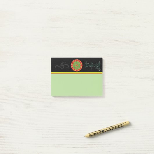 Mandala Post - het merkt op Post-it® Notes (Op bureau)