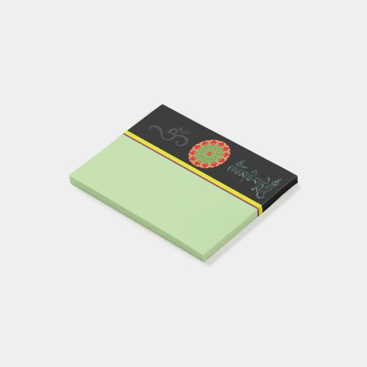 Mandala Post - het merkt op Post-it® Notes (Schuin)