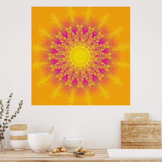 Mandala Poster (Keuken)