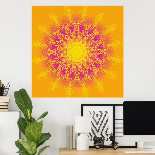 Mandala Poster (Thuiskantoor)