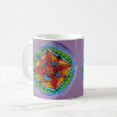 Mandala Potlood Tekening Witte 11 oz Klassieke Mok (Voorkant links)