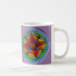 Mandala Potlood Tekening Witte 11 oz Klassieke Mok