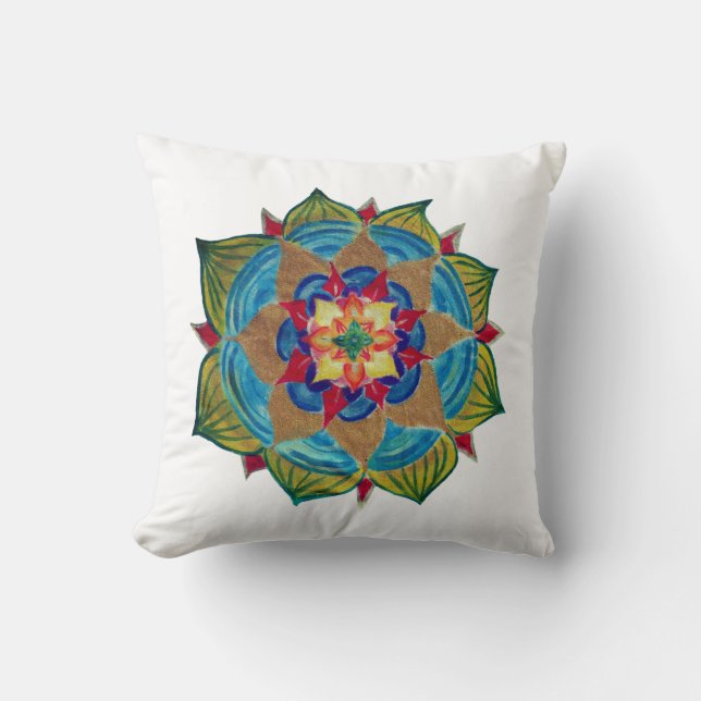 Mandala Power Throw Cushion Kussen (Voorkant)