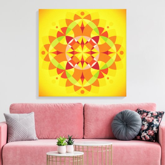 Mandala Prana Canvas Afdruk (Insitu (Woonkamer))