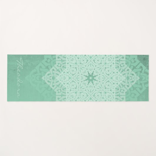 Mandala "Prasin" Yogamat (Voorkant (horizontaal))