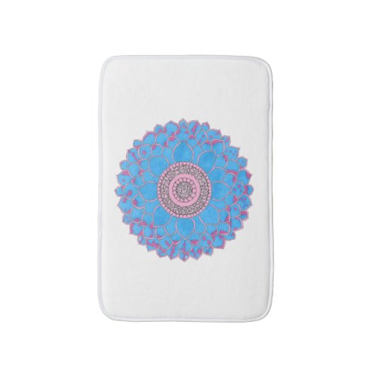 Mandala Print Badmat (Voorkant Verticaal)