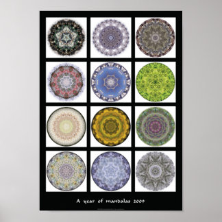Mandala print - "Een jaar mandalas 2009"