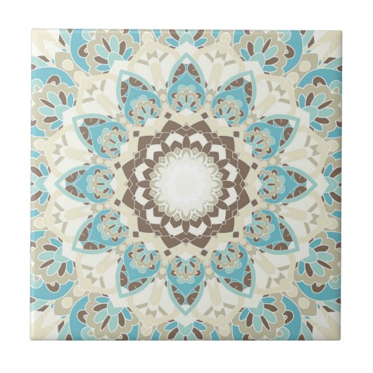 Mandala Print Tegel Tegeltje (Voorkant)