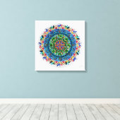 Mandala Prisma Canvas Afdruk (Insitu (Houten vloer))