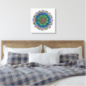 Mandala Prisma Canvas Afdruk (Insitu (Slaapkamer))