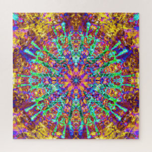 Mandala Psychedelic Trippy Hippie Color Splash Legpuzzel