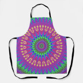 Mandala Psychedelic Trippy Retro Hippie Schort (Voorkant)