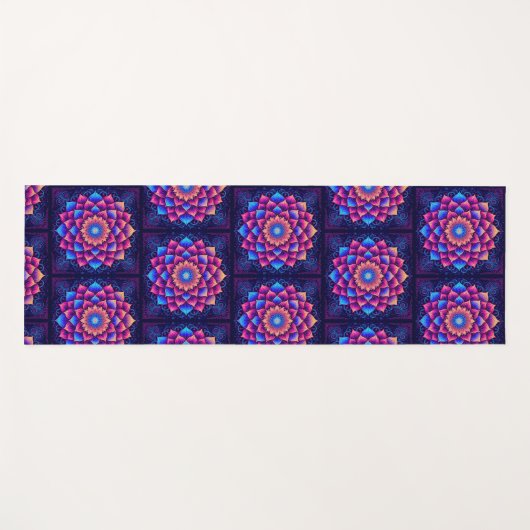 Mandala Purple Yogamat (Voorkant (horizontaal))