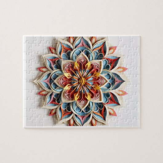 Mandala Puzzel, 8" x 10", 110 stuks Legpuzzel (Horizontaal)