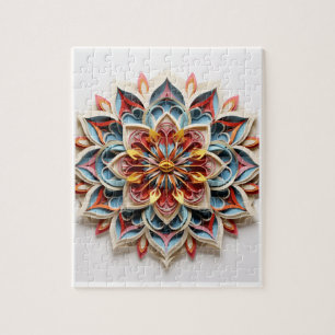 Mandala Puzzel, 8" x 10", 110 stuks Legpuzzel