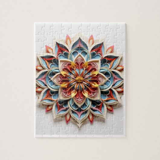 Mandala Puzzel, 8" x 10", 110 stuks Legpuzzel (Verticaal)