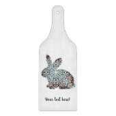 Mandala Rabbit Chocolate and Blues Cutting Board Snijplank (Voorkant)