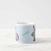 Mandala Rabbit Chocolate and Blues Espresso Kop (Voorkant)