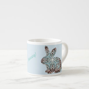 Mandala Rabbit Chocolate and Blues Espresso Kop