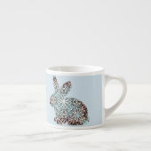 Mandala Rabbit Chocolate and Blues Espresso Kop (Rechts)